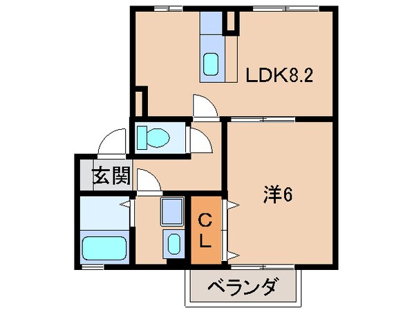 ララコート紀三井寺の物件間取画像